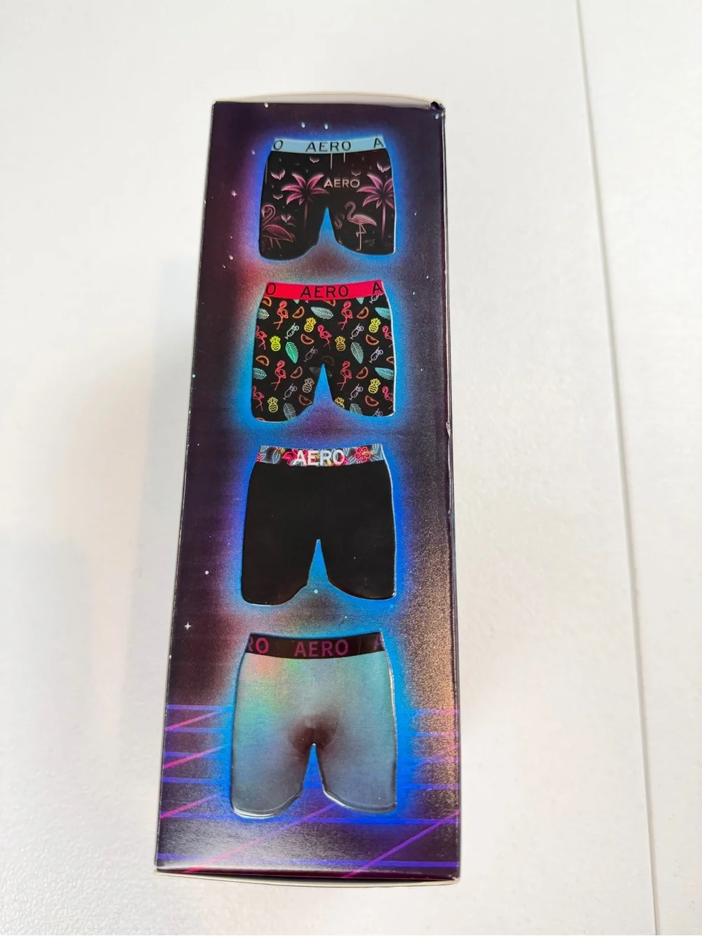 Aeropostale 4-pack performance BOXER Briefs 4pk UNDERWEAR Size Large‎ Floral